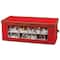 Household Essentials Red & Green Ornament Storage Box with Window